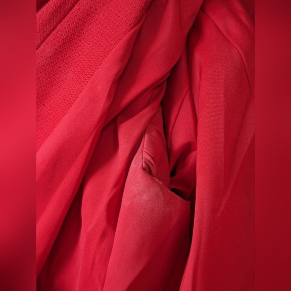 HALOGEN Cherry Red Y2K Blazer, Size S - Picture 4 of 9